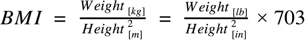 BMI-equation